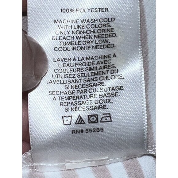 EXPRESS Striped Dolman Sleeve Minimalist Blouse Scoop Neck Sz XS - Picture 11 of 11